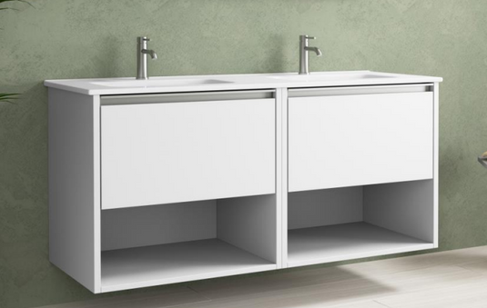 Veleta 1200 Matt White Double Wall Unit