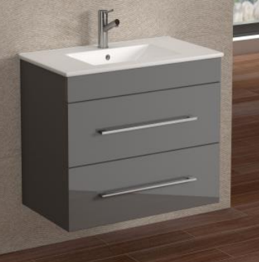 Sorento 800 Grey Gloss Wall Unit