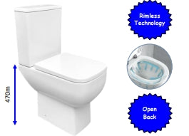 Load image into Gallery viewer, Comfort High Toilets (Nero)

