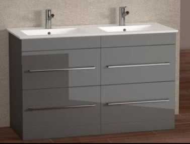 Sorento 1200 Grey Gloss Double Floor Unit