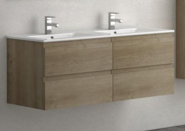 Viena 1200 Oak Double Wall Unit