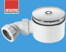 McAlpine Chrome High Flow Waste  90mm (metal cover)