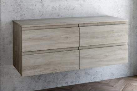 Viena 1200 Grey Ash Double Wall Unit