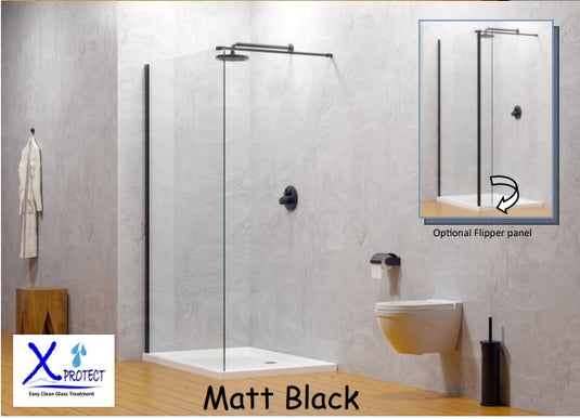 Trojan Wetroom Panels (Matt Black)
