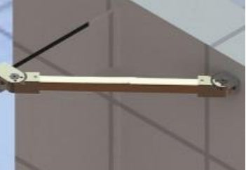 Trojan Brushed Brass Angled Support Pack