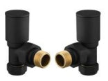 Black Angled  Rad Valves