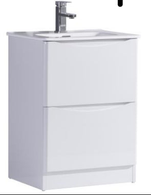 Sophie 600 White Gloss Floor Unit