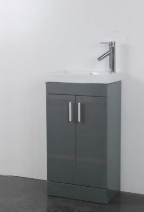 Tidy 460 Grey Gloss Floor  Unit & Basin (Tidy Range Gloss)