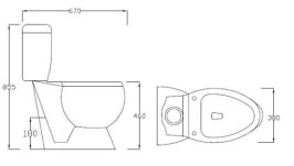 Open Back Toilets (Comfort)