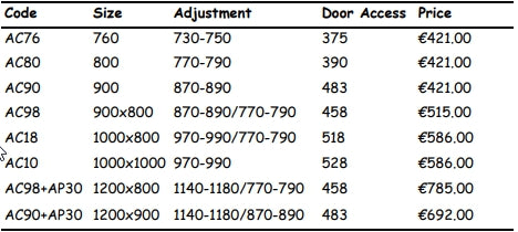 Aero 2 Door Corner Entry Door