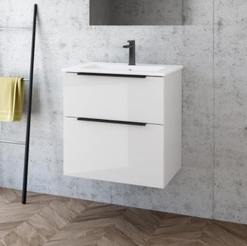 Galsaky 600 White Gloss Wall Unit