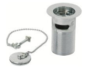 Basin Waste, Plug &  Chain (Slotted)  Chrome