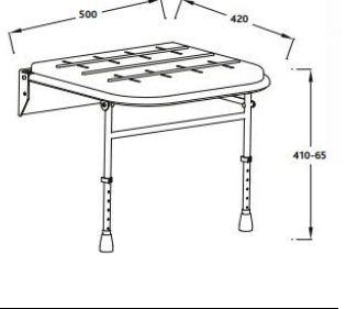 Load image into Gallery viewer, iCare Fold Away Shower Seat with Legs
