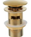 Click Clack Basin  Waste (slotted) Brushed Brass