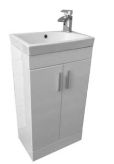 Tidy 460 White Gloss Floor  Unit & Basin (Tidy Range)