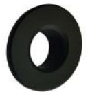 Basins/Pedestal (Matt Black Basin Overflow Ring)