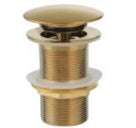 Click-Clack Basin  Waste (Un-Slotted)  Brush Brass