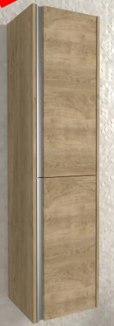 Veleta Oak  Wall Hung Tall Boy